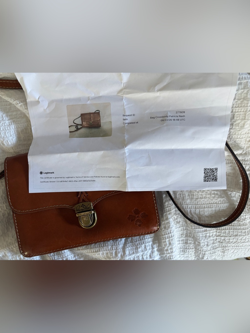 Patricia Nash belizzi braided leather two way crossbody and clutch with COA - Picture 12 of 12
